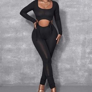 Shein black one piece